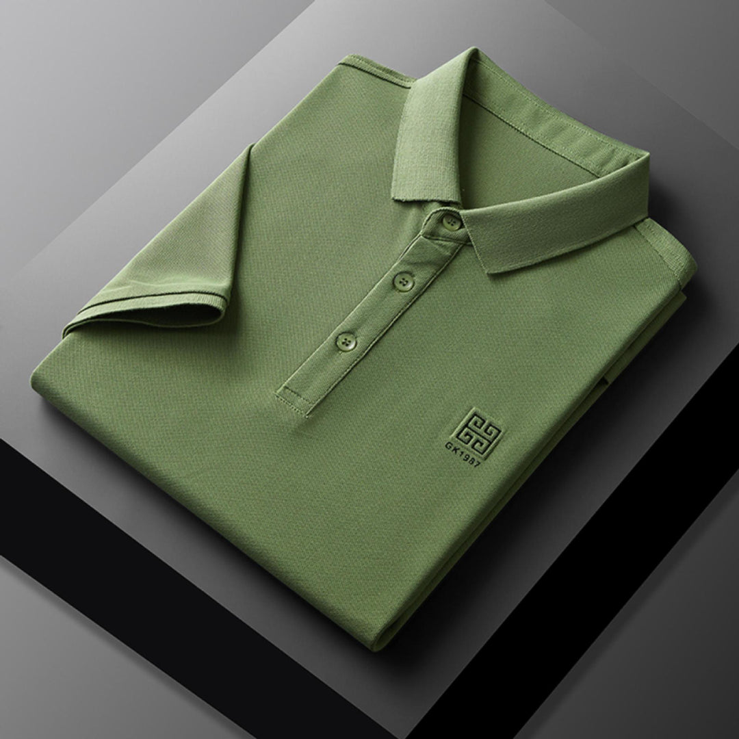 Herren klassisches Poloshirt mit feiner Piqué-Struktur und eleganten Details Echoarchiv