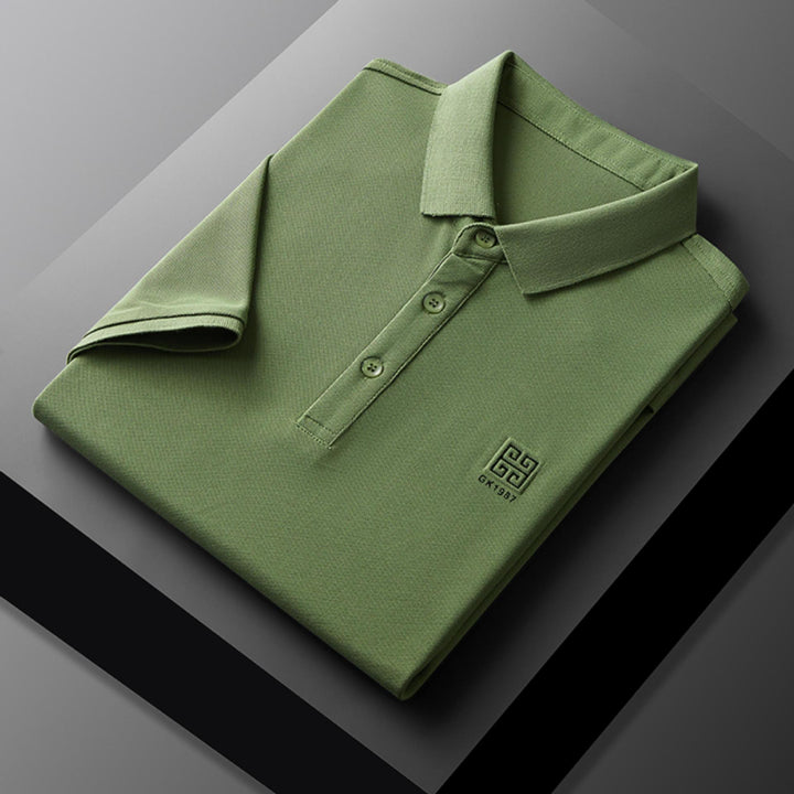 Herren klassisches Poloshirt mit feiner Piqué-Struktur und eleganten Details Echoarchiv