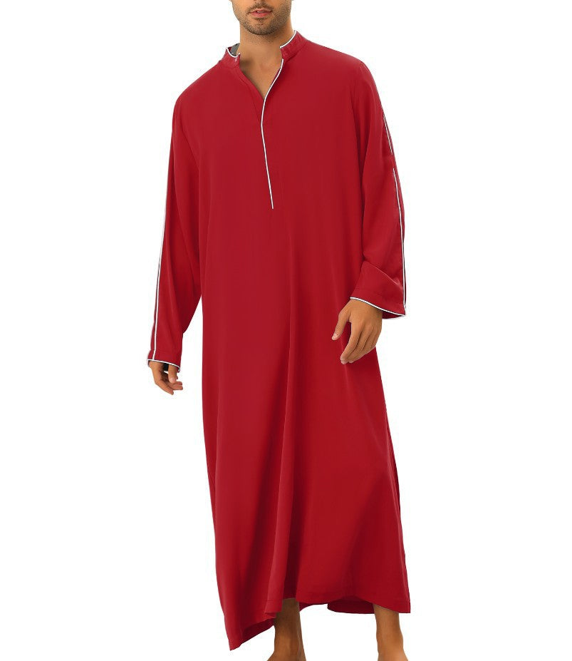 Herren hochentwickelter Kaftan mit sportlichem Stehkragen und eleganten Kontrastdetails Echoarchiv