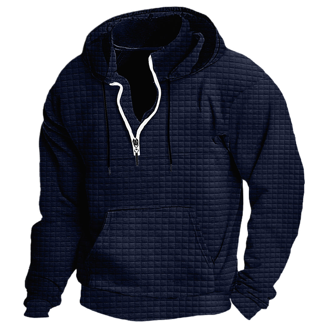 Herren Kapuzenpullover mit strukturiertem Design und praktischem Reißverschluss Echoarchiv