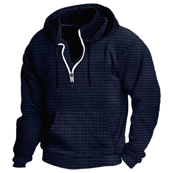 Herren Kapuzenpullover mit strukturiertem Design und praktischem Reißverschluss Echoarchiv