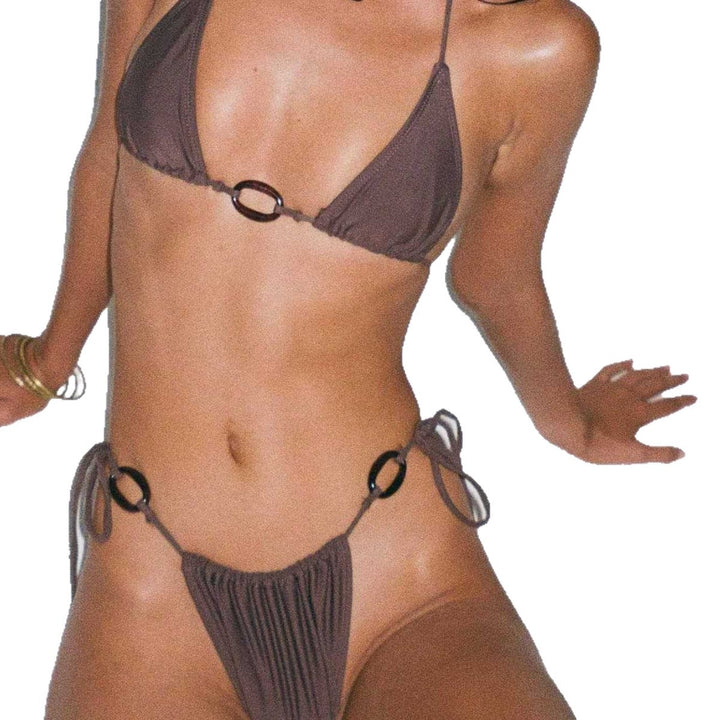 Damen Triangel-Bikini mit verspieltem Ring-Detail Echo Archiv
