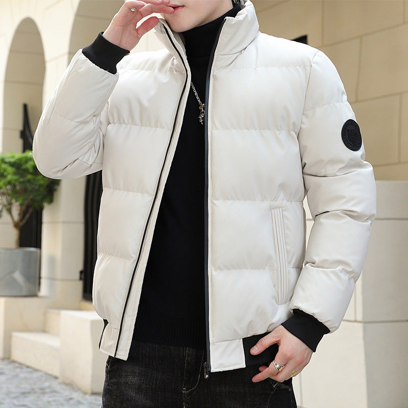 Herren modische Steppjacke mit hohem Kragen und wärmendem Innenfutter Echoarchiv