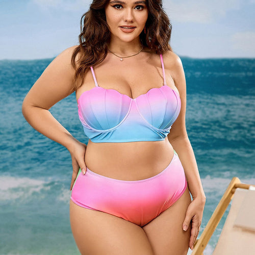 Damen Badeoberteil mit gepolstertem Bustier und hohem Taillenschnitt Echo Archiv
