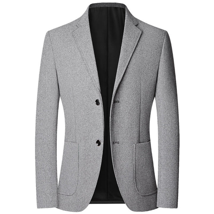 Herren Slim Fit Sakko mit feiner Struktur und klassischer Knopfleiste – Tianoro