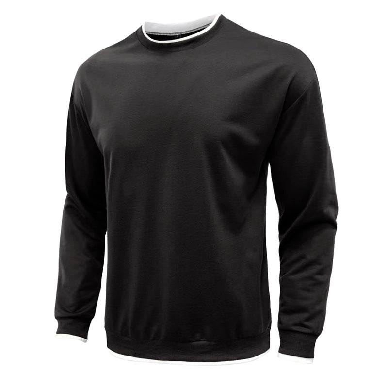 Herren lässiger Langarm-Sweater mit strukturiertem Design Echoarchiv
