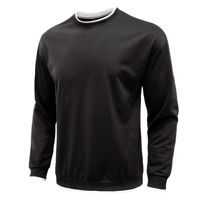 Herren lässiger Langarm-Sweater mit strukturiertem Design Echoarchiv