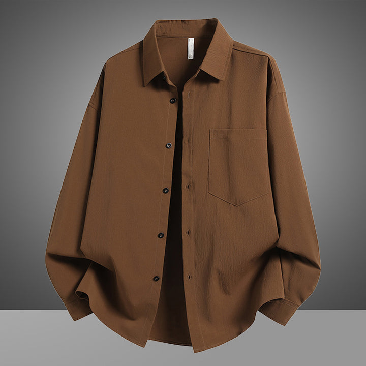 Herren Lässiges Overshirt mit praktischer Brusttasche und modernem Schnitt Echoarchiv