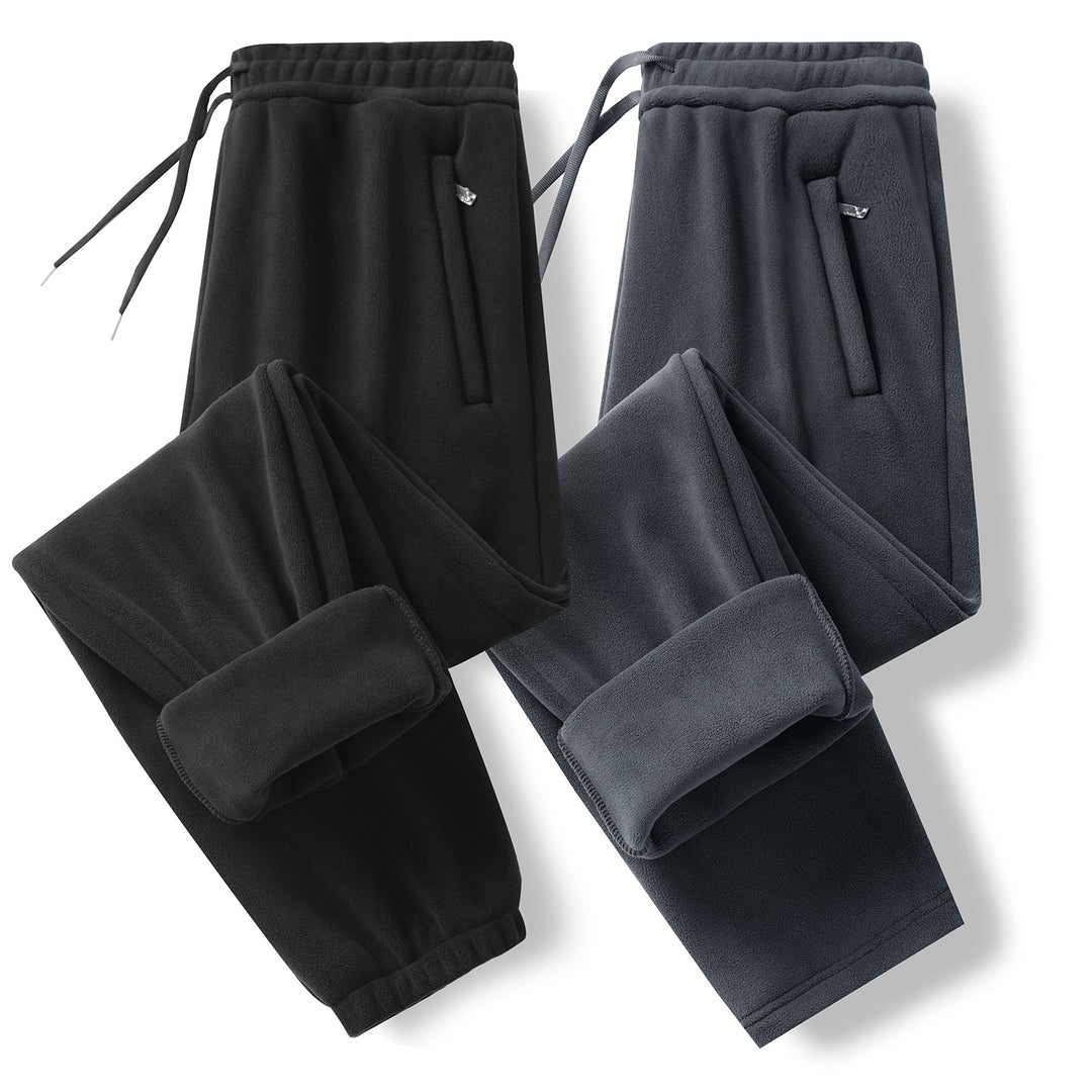 Herren Fleece-Jogginghose mit elastischem Bund, Kordelzug und gerippten Bündchen Echoarchiv