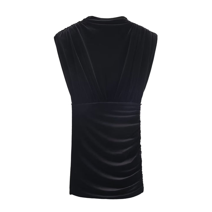 Damen elegantes Top mit Wickeldesign und luxuriöser Drapierung Echo Archiv