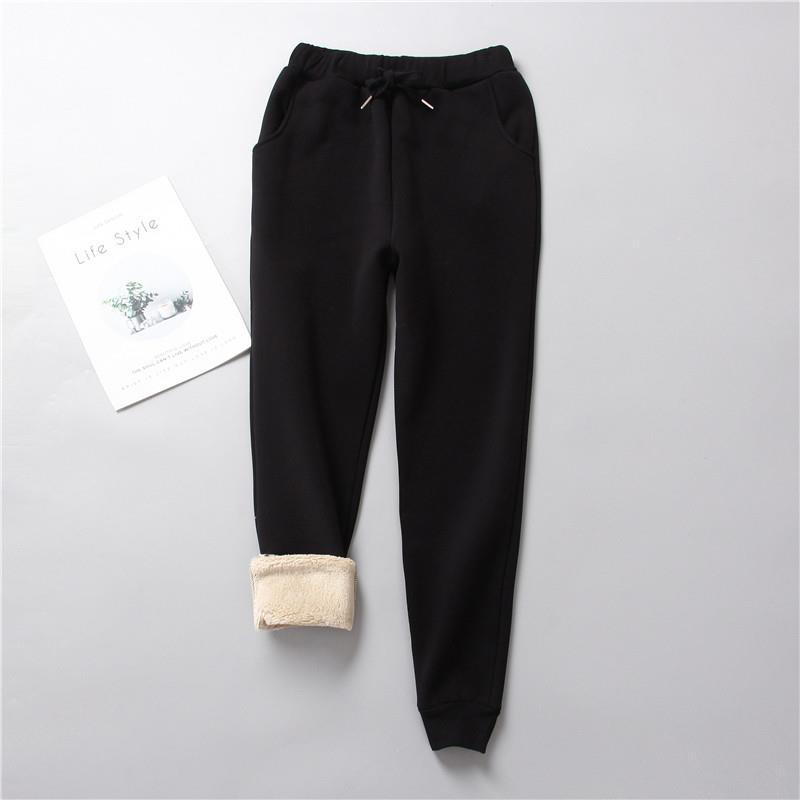 Damen nan gefütterte Therm-Jogginghose mit Kordelzug, seitlichen Eingrifftaschen und schmalem Bein Echo Archiv