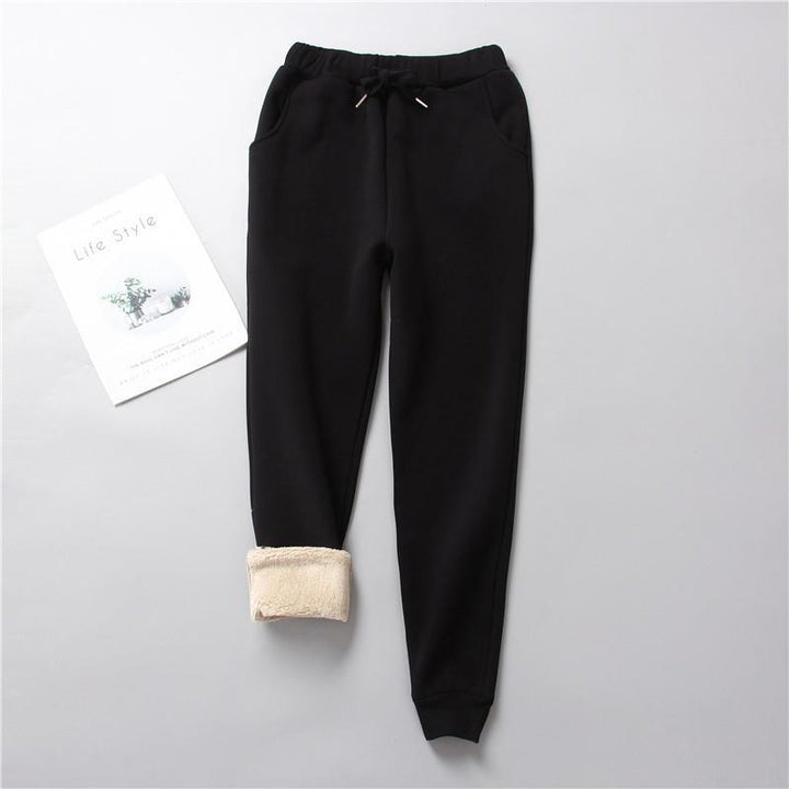 Damen nan gefütterte Therm-Jogginghose mit Kordelzug, seitlichen Eingrifftaschen und schmalem Bein Echo Archiv