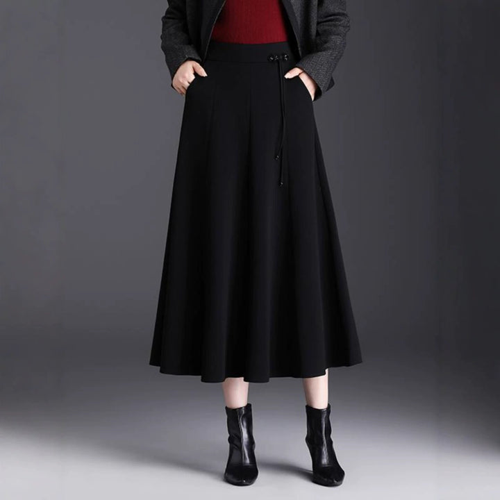 Damen Eleganter Maxirock mit hochfließendem Schnitt Echo Archiv