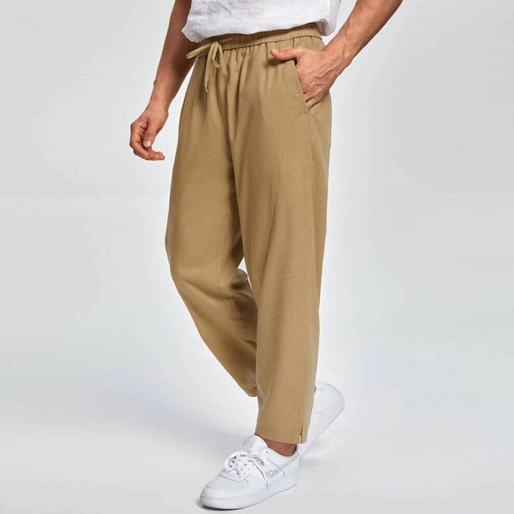 Herren modische lässige Freizeithose mit Kordelzug Echoarchiv