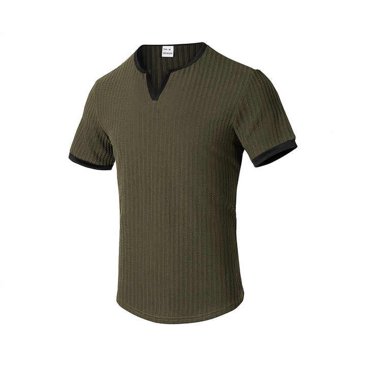Herren Kurzarmshirt mit strukturiertem Design Echoarchiv