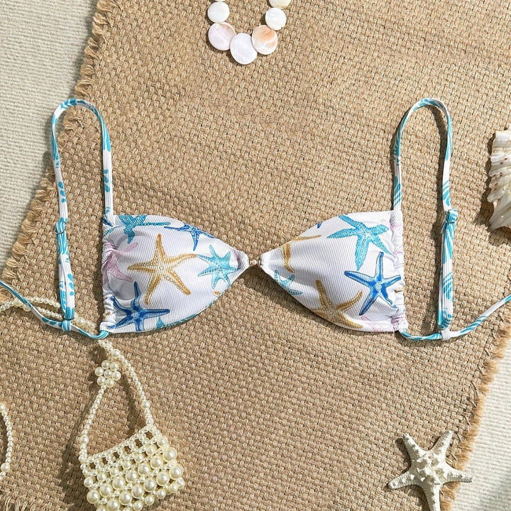 Damen Triangel-Bikini mit maritimen Sternenmuster Echo Archiv