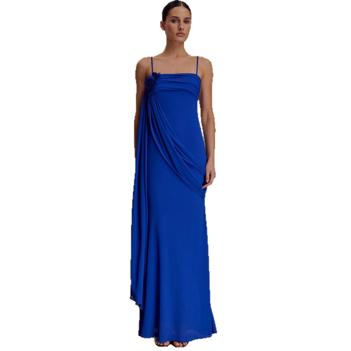 Damen trägerloses Abendkleid mit eleganter Drapierung Echo Archiv