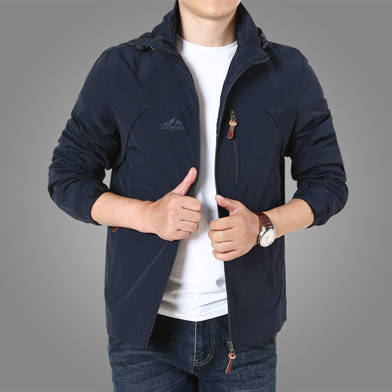 Herren leichte atmungsaktive Softshell-Trekkingjacke mit Kapuze und Mesh-Futter Echoarchiv