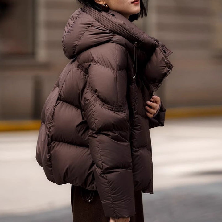 Damen modische Steppjacke mit hohem Kragen Echoarchiv