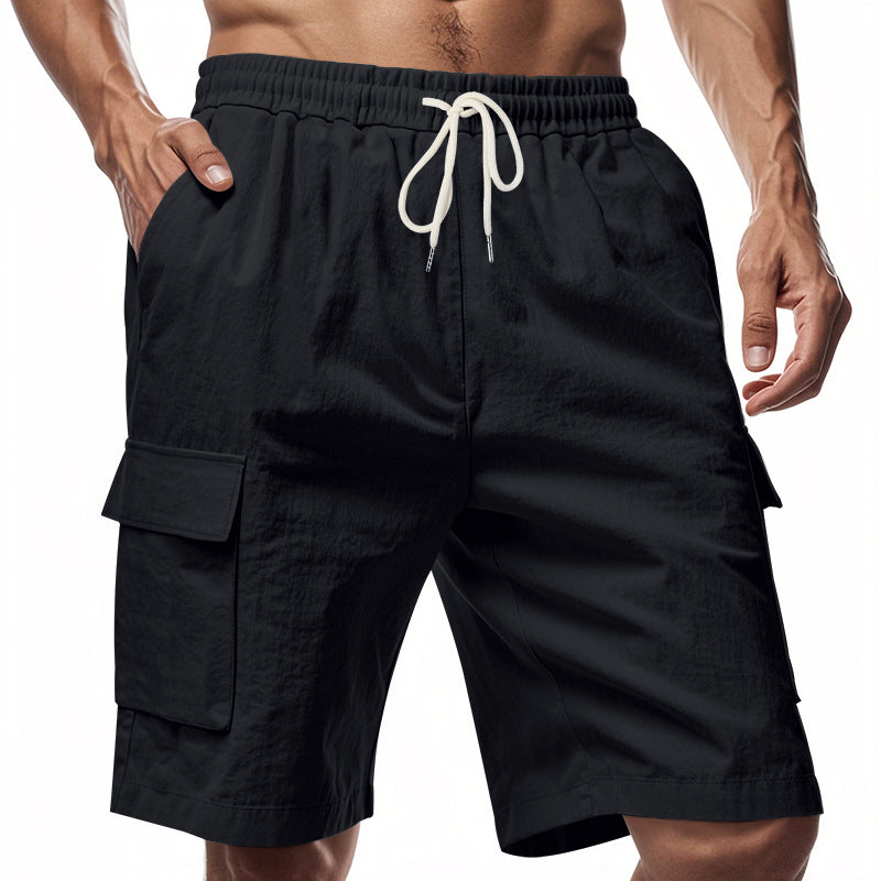 Herren lässige Cargo-Shorts mit elastischem Bund und praktischen Seitentaschen Echoarchiv