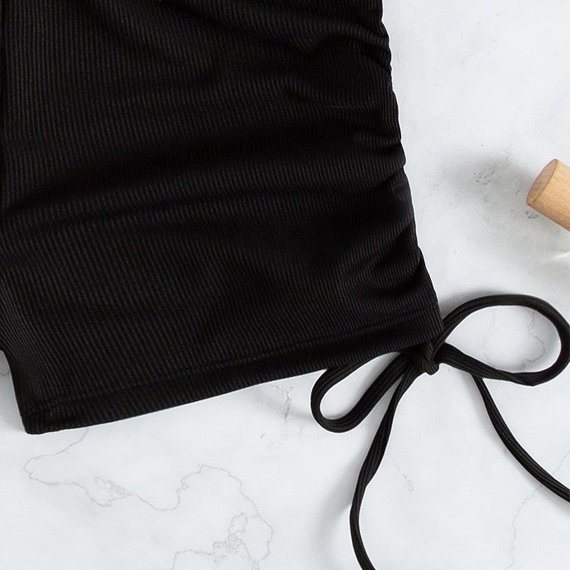 Damen Crop-Top und Shorts Set Echo Archiv
