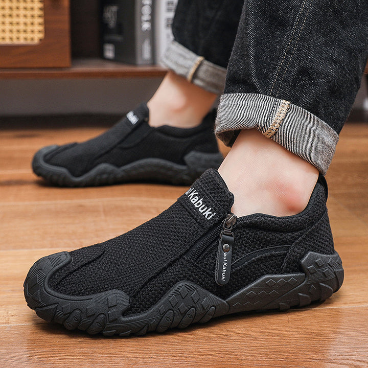 Herren Flexibler Strick-Sneaker mit Reißverschluss Echoarhiv – Norré