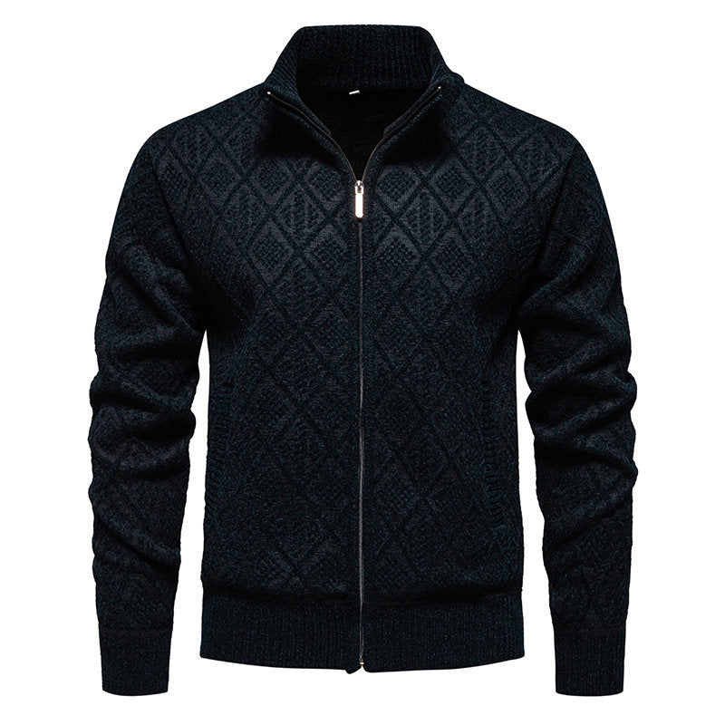 Herren modische Strickjacke mit strukturierter Oberfläche Echoarchiv