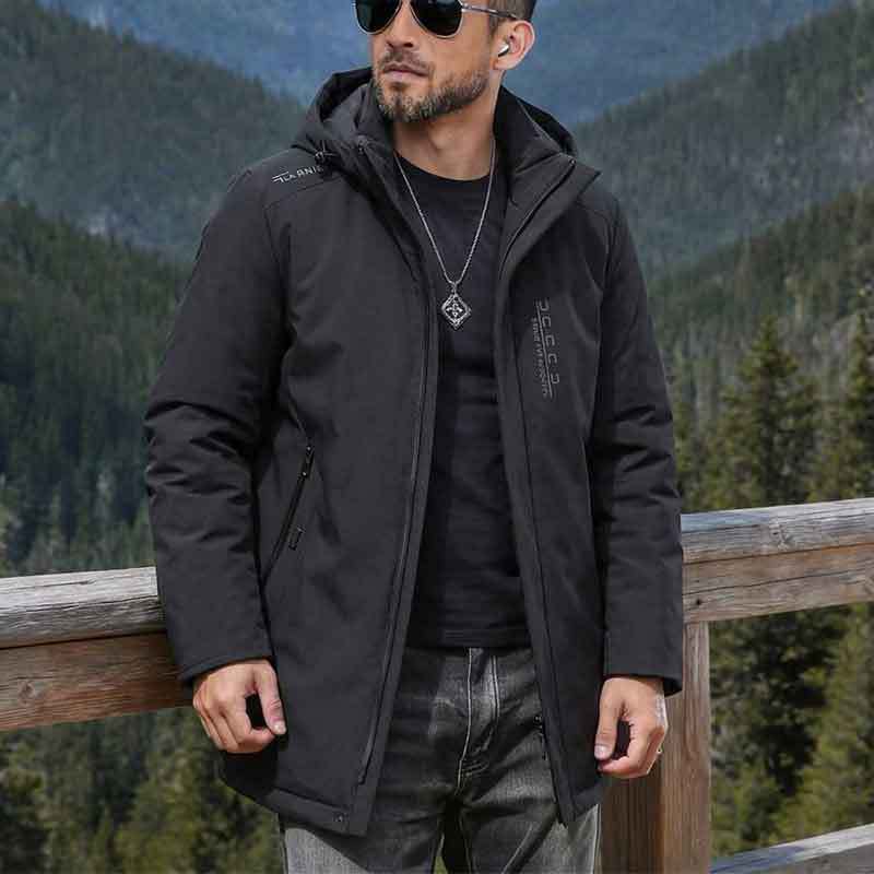 Herren Multifunktionale Übergangsjacke mit hohem Kragen Echo Archiv