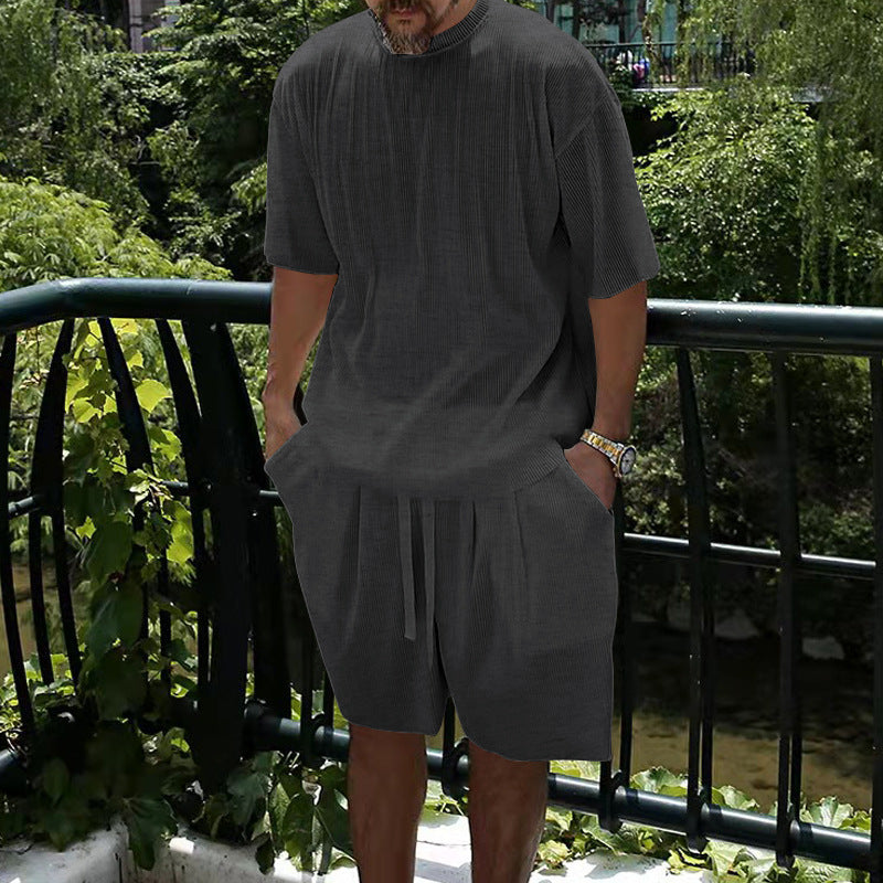Herren Freizeit Shorts mit luftiger Passform und hochwertiger Struktur Echoarchiv