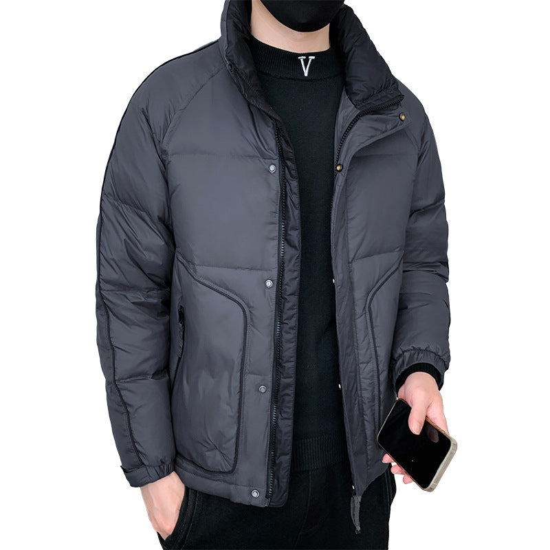 Herren Leichte Daunenoptik-Steppjacke mit ergonomischem Schnitt und verdeckten Eingrifftaschen – Taviero