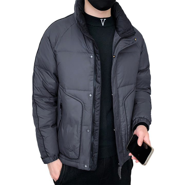 Herren Leichte Daunenoptik-Steppjacke mit ergonomischem Schnitt und verdeckten Eingrifftaschen – Taviero