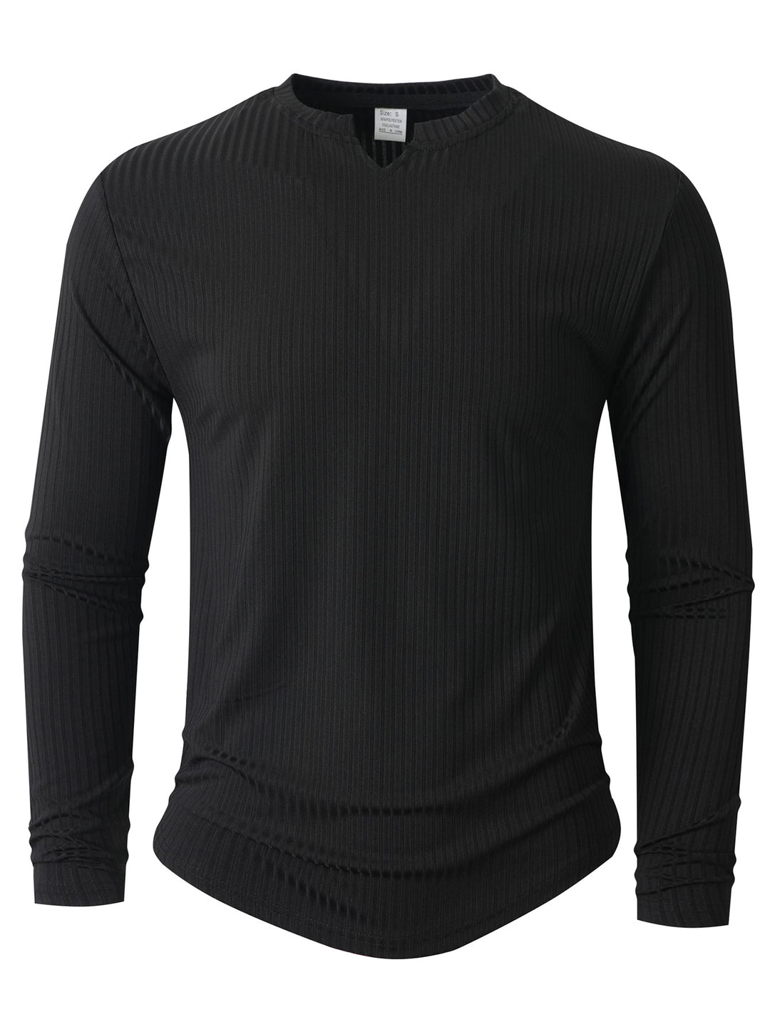 Herren Langarmshirt mit innovativer Rippstruktur Echoarchiv