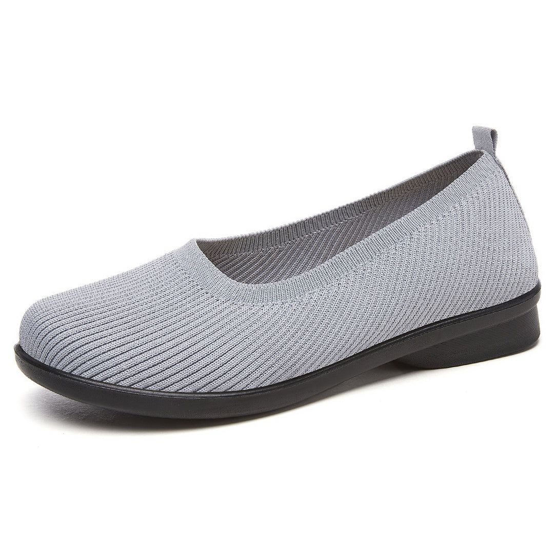 Damen nan nahtloser Komfort-Ballerina aus technischem Strick mit ergonomischem Memory-Fußbett und flexibler Profilsohle Echo Archiv