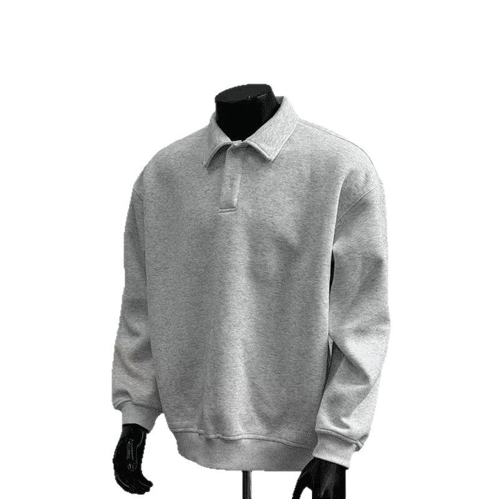 Herren Poloshirt-Sweatshirt mit Hemdkragen und Oversize-Schnitt Echo Archiv
