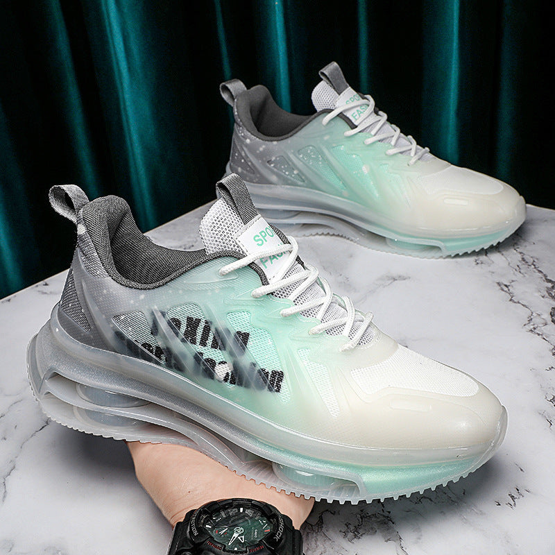 Unisex futuristische transparente Runner mit integrierter Luftkammer-Zwischensohle und reflektierendem Tech‑Mesh – Norré