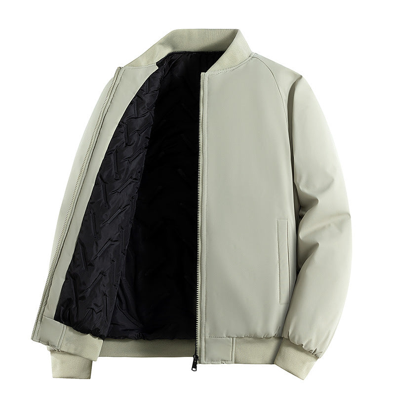 Herren Minimalistische Tech-Bomberjacke mit thermoisolierter Stepp-Innenlage und verdecktem Reißverschluss Echo Archiv