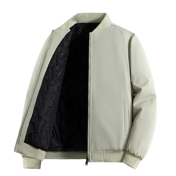 Herren Minimalistische Tech-Bomberjacke mit thermoisolierter Stepp-Innenlage und verdecktem Reißverschluss Echo Archiv