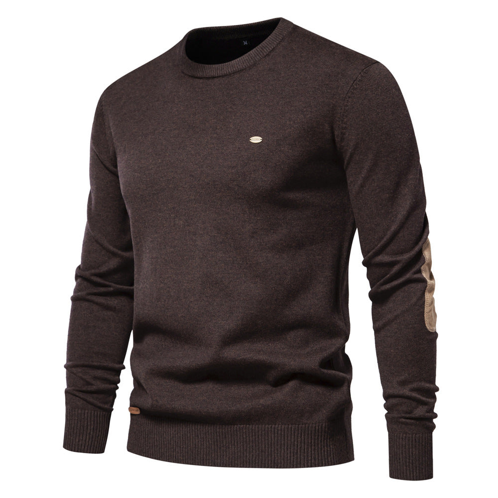 Herren Rundhals Pullover aus weichem Strickstoff Echoarchiv