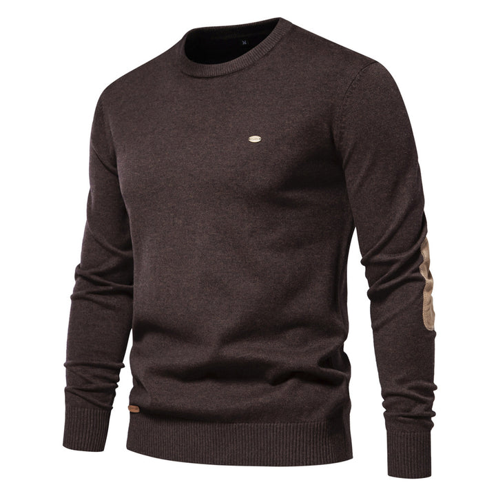 Herren Rundhals Pullover aus weichem Strickstoff Echoarchiv