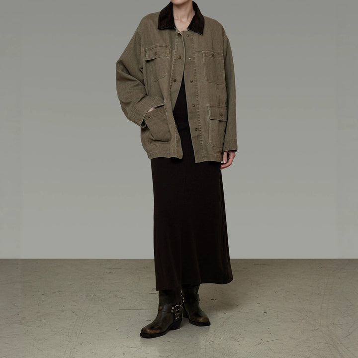 Damen lässige Utility-Jacke Echoarchiv