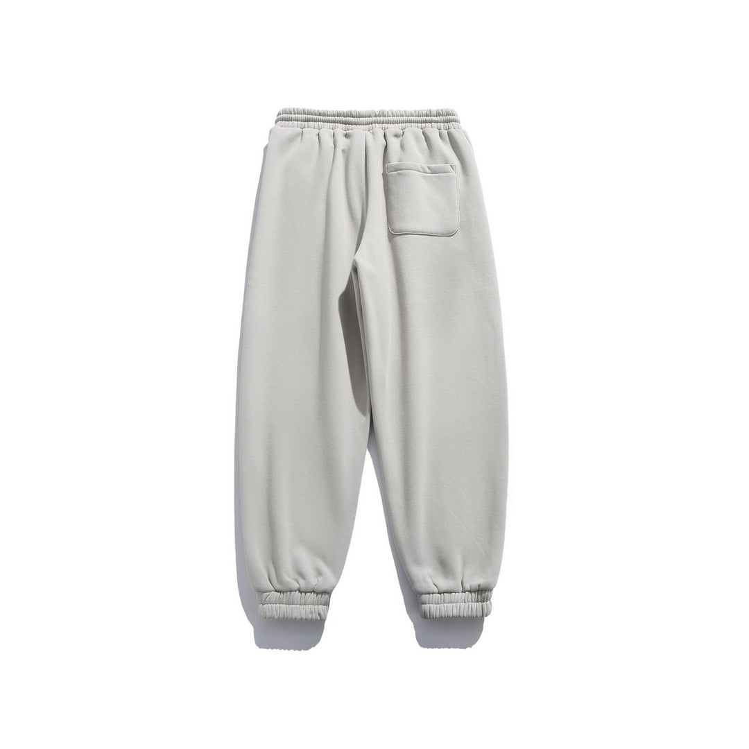 Unisex Locker geschnittene Fleece-Jogginghose mit Kordelzug, elastischem Saum und Eingrifftaschen Echoarchiv