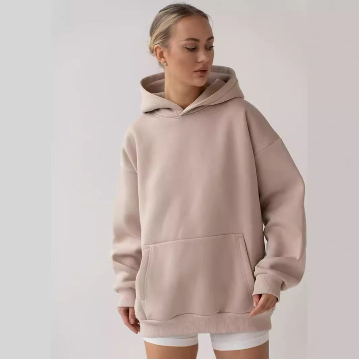 Damen nan oversized Kapuzenpullover mit Kängurutasche und dropped-shoulder Schnitt Echo Archiv