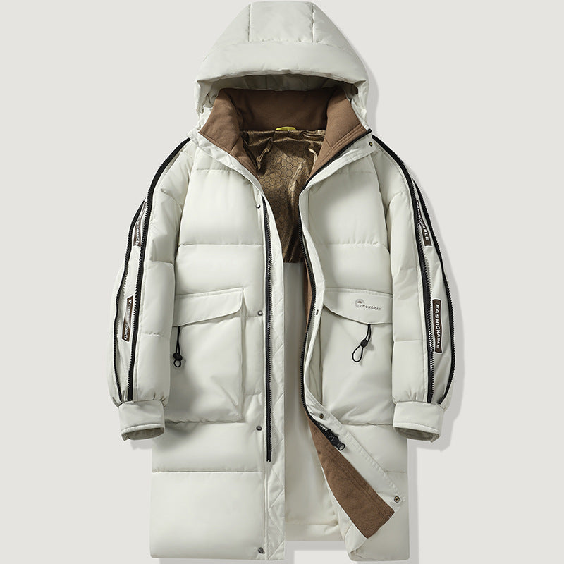 Damen Langen gefütterten Winterparka Echo Archiv
