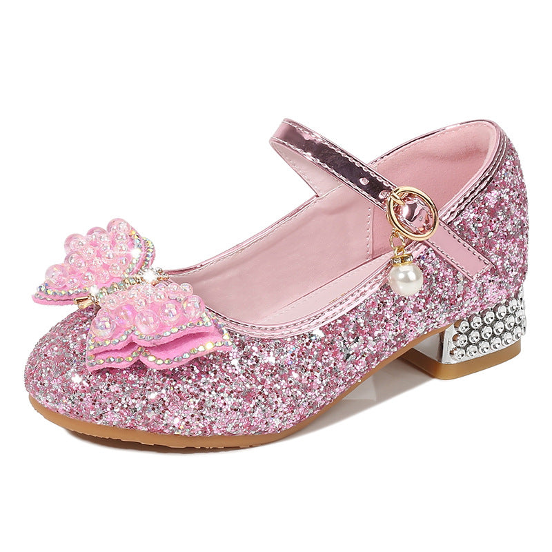 Mädchen Ballerina Schuhe mit Glitzer und schimmernden Applikationen Echo Archiv