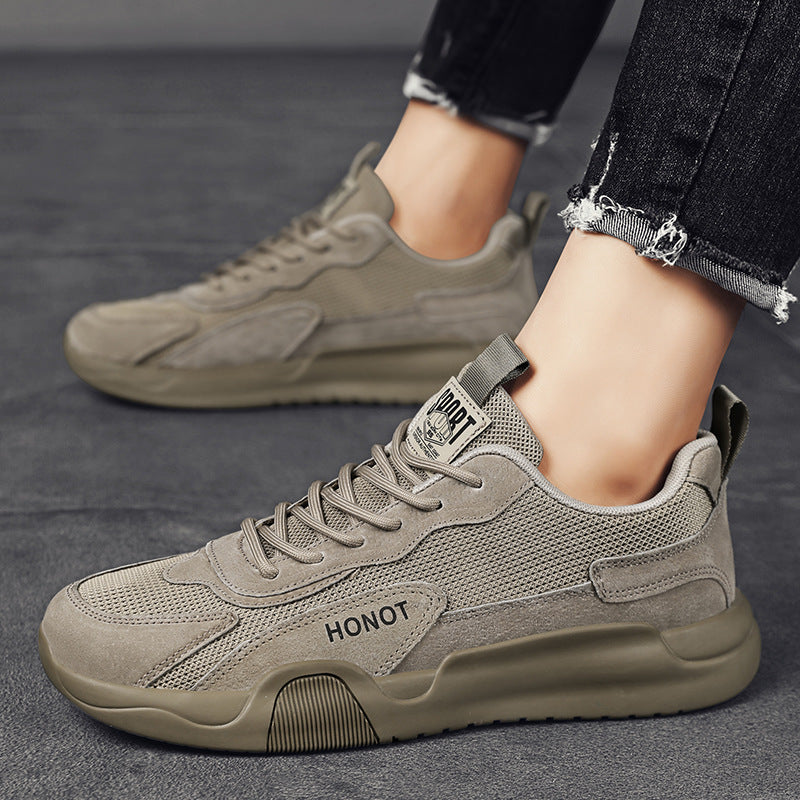 Herren leichte atmungsaktive Casual-Sneaker mit Wildlederoptik, verstärkter Zehenkappe und gedämpfter EVA-Sohle Echo Archiv