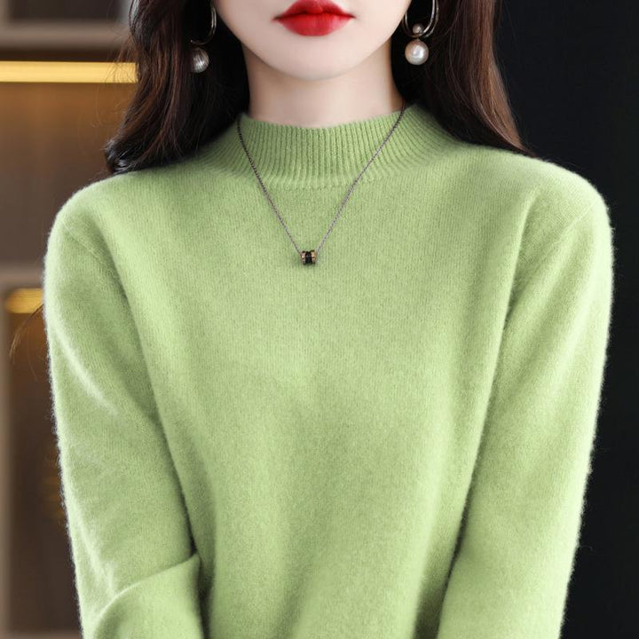 Damen Ultraleichter Mockneck-Feinstrickpullover in Kaschmir‑Optik Echoarchiv