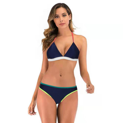 Damen Triangelbikini mit sportlichem Design und modischen Kontrasten Echo Archiv