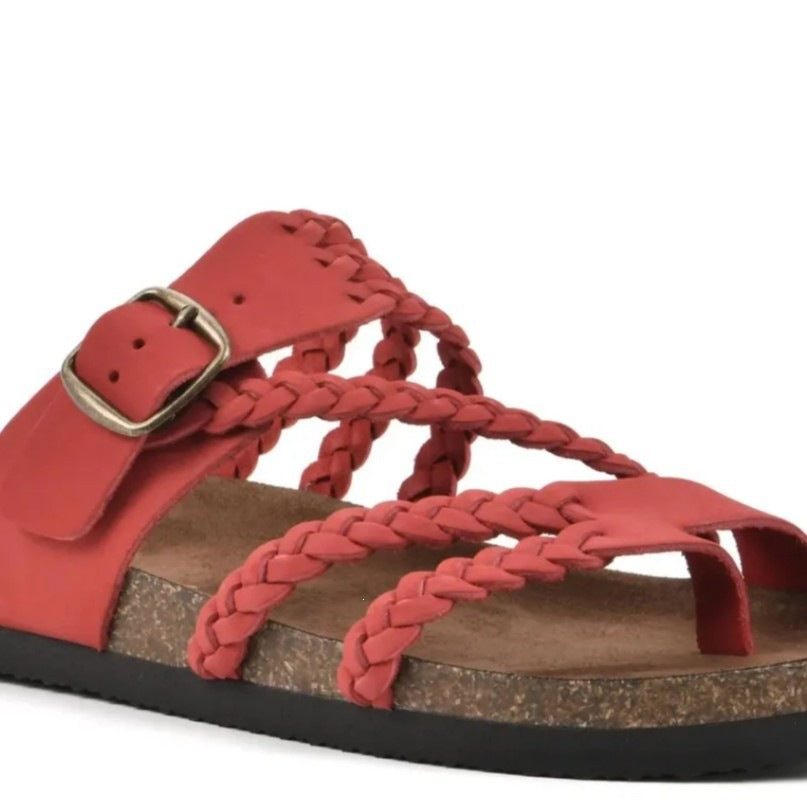 Damen Riemchen-Sandalen mit geflochtenem Design und verstellbarem Riemen Echoarchiv