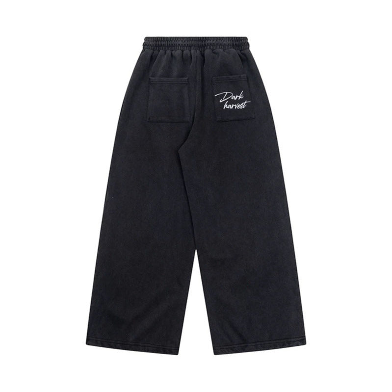 Damen Weite Culotte-Hose mit hohem Gummibund, Kordelzug und dekorativer Knopfblende Echoarchiv