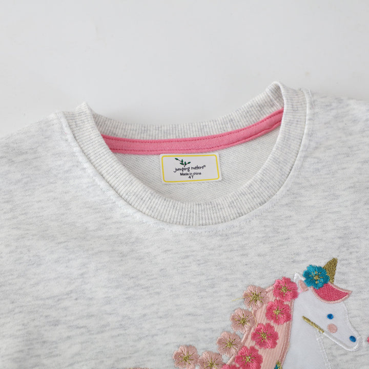 Mädchen Sweatshirt mit zauberhaftem Einhornmotiv Echo Archiv